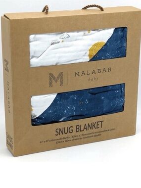 Malabar Baby Organic Snug
Blanket - Mystical Night - 47"x 47"
Cotton Muslin New